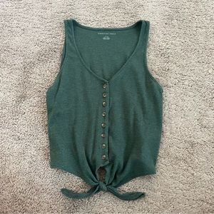 American eagle•green tank• Worn 2 times!